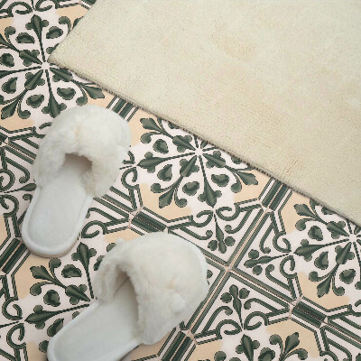 Square tv wall panel Plant pattern on the tile