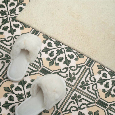 Square tv wall panel Plant pattern on the tile