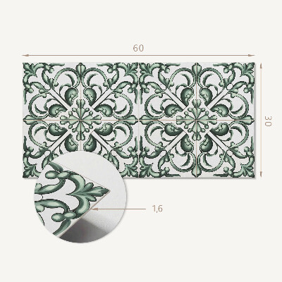 Square wall panel Plant pattern in symmetry