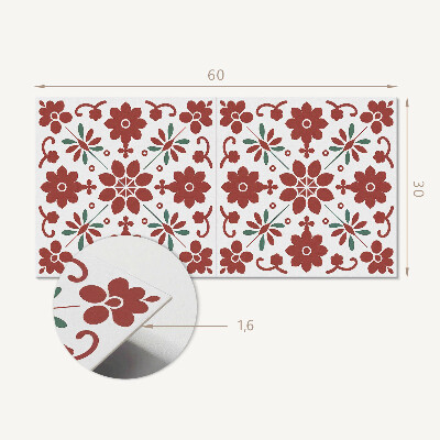 Pvc wall panel Floral pattern with leaves