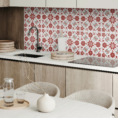 Pvc wall panel Floral pattern with leaves