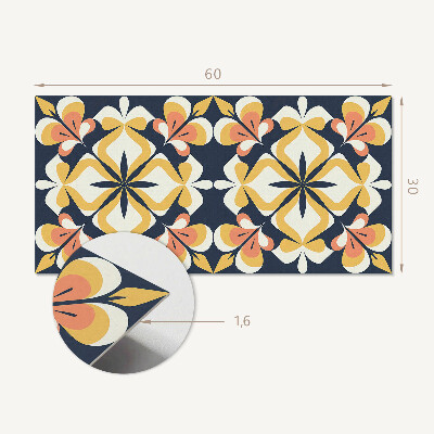 Pvc wall panel Geometric floral pattern
