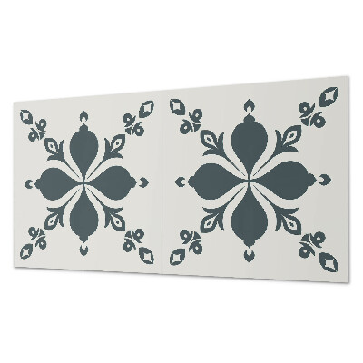 Square tv wall panel Ornamental pattern with leaves