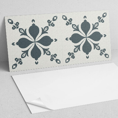 Square tv wall panel Ornamental pattern with leaves