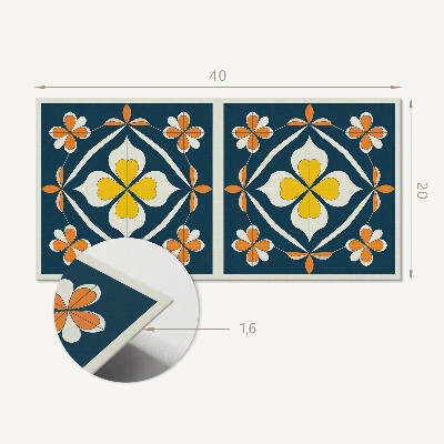 Pvc wall panel Floral pattern with symmetry