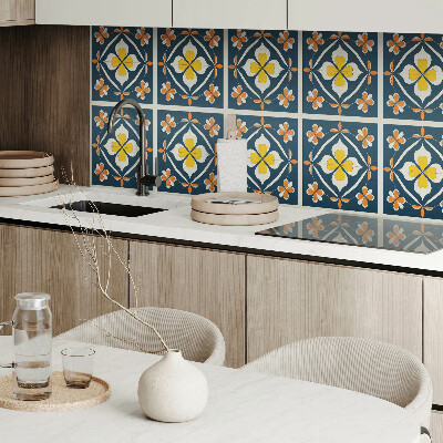 Pvc wall panel Floral pattern with symmetry