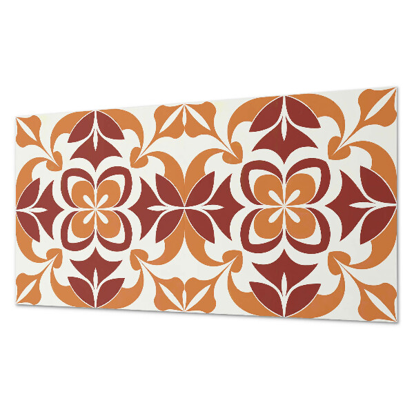 Square wall panel Floral pattern with leaves