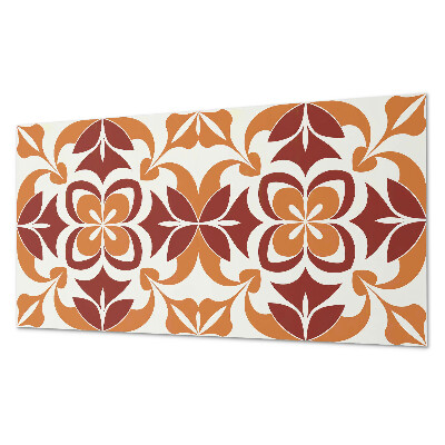 Square wall panel Floral pattern with leaves