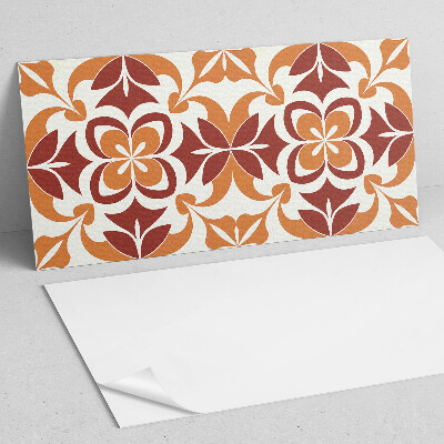 Square wall panel Floral pattern with leaves