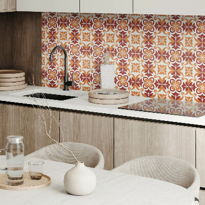 Square wall panel Floral pattern with leaves