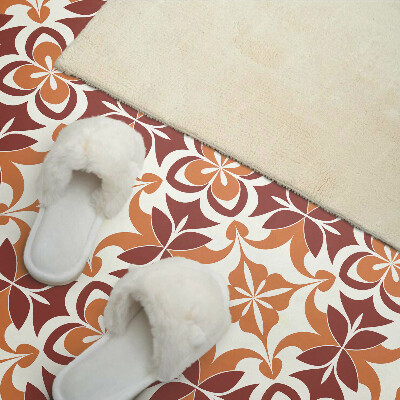 Square wall panel Floral pattern with leaves