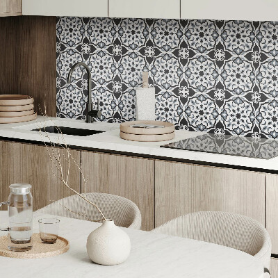 Square tv wall panel Floral pattern with ornaments