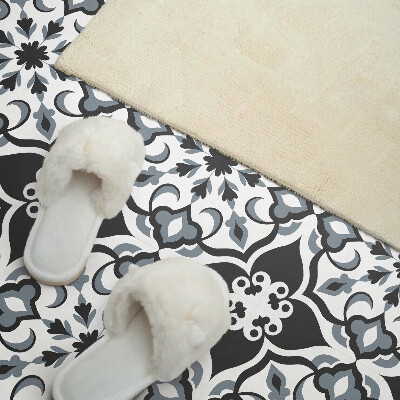 Square tv wall panel Floral pattern with ornaments