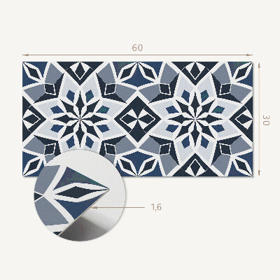 Pvc wall panel Geometric floral pattern