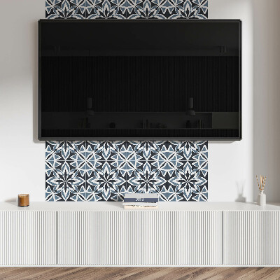 Square tv wall panel Geometry in symmetry