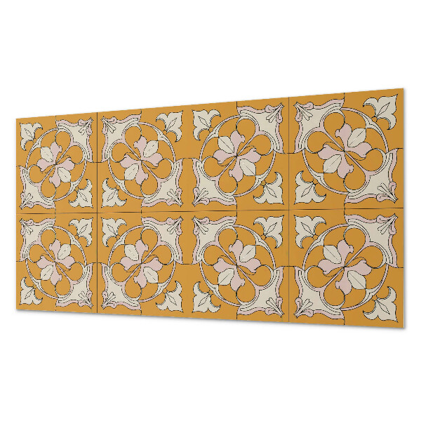 Square wall panel Floral pattern in mosaic