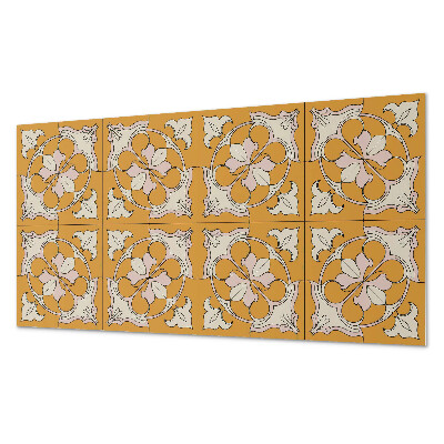 Square wall panel Floral pattern in mosaic