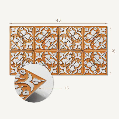 Pvc wall panel Pattern with floral motifs