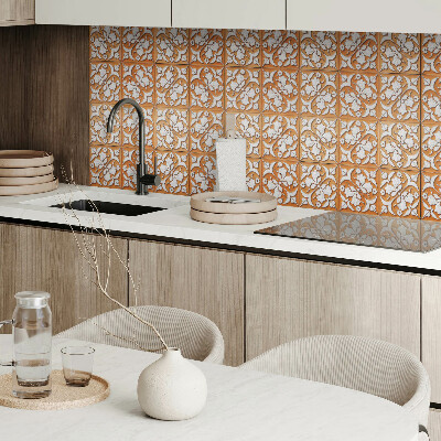 Pvc wall panel Pattern with floral motifs