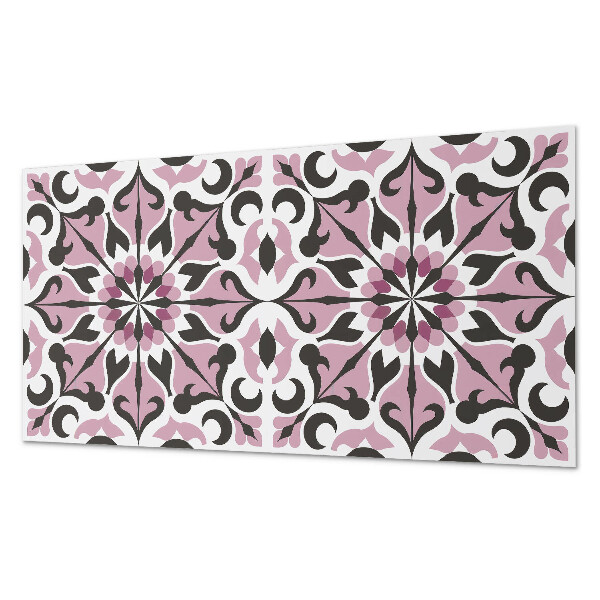 Square tv wall panel Plant pattern in symmetry
