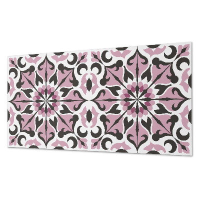 Square tv wall panel Plant pattern in symmetry