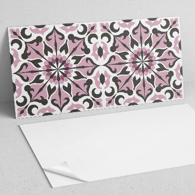 Square tv wall panel Plant pattern in symmetry