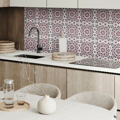 Square tv wall panel Plant pattern in symmetry