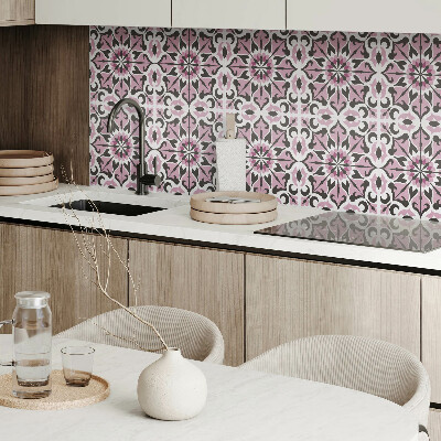 Square tv wall panel Plant pattern in symmetry