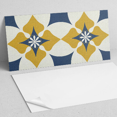 Square tv wall panel Floral pattern with symmetry