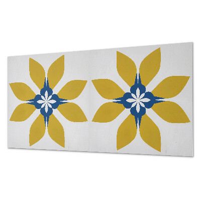 Square wall panel Floral pattern with leaves