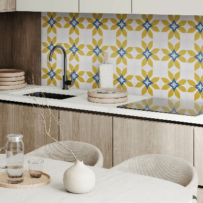 Square wall panel Floral pattern with leaves