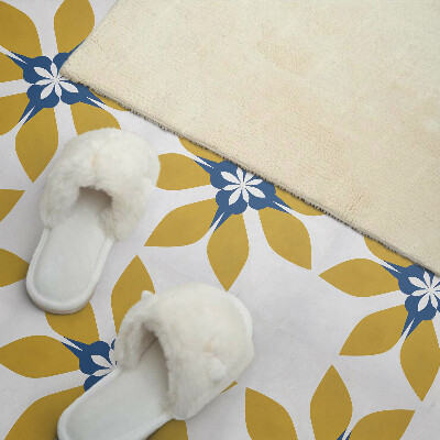 Square wall panel Floral pattern with leaves