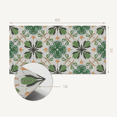 Pvc wall panel Floral pattern in symmetry