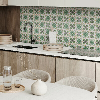 Pvc wall panel Floral pattern in symmetry