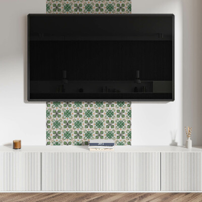 Pvc wall panel Floral pattern in symmetry