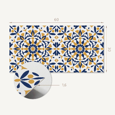 Pvc wall panel Floral pattern in symmetry