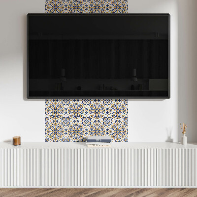Pvc wall panel Floral pattern in symmetry