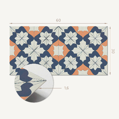 Pvc wall panel Geometric floral pattern