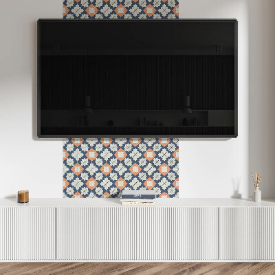 Pvc wall panel Geometric floral pattern