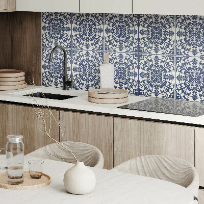 Square tv wall panel Floral pattern with leaves