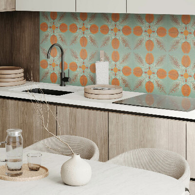 Square tv wall panel Floral pattern with leaves