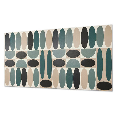 Square wall panel Pattern of oval shapes