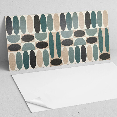 Square wall panel Pattern of oval shapes