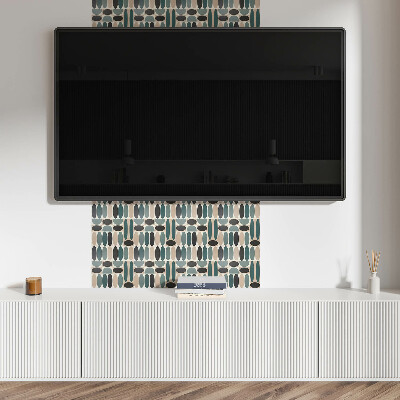 Square wall panel Pattern of oval shapes