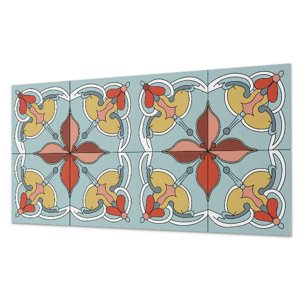 Pvc wall panel Floral pattern with details