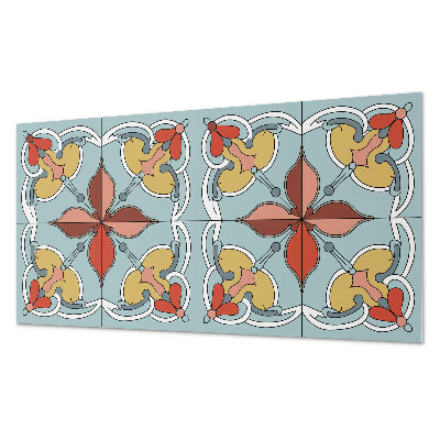 Pvc wall panel Floral pattern with details
