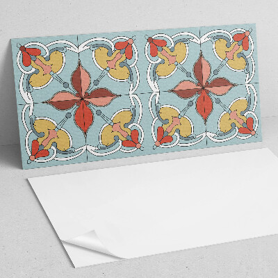 Pvc wall panel Floral pattern with details