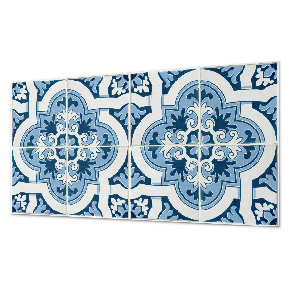 Square tv wall panel Tile pattern with ornaments