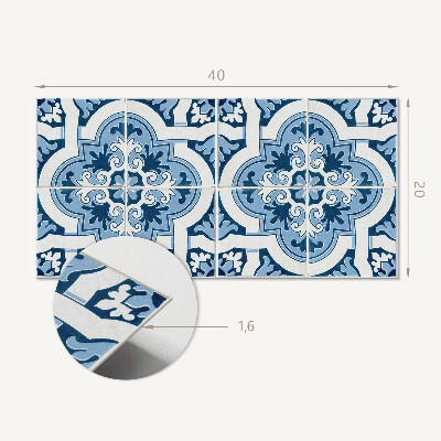 Square tv wall panel Tile pattern with ornaments