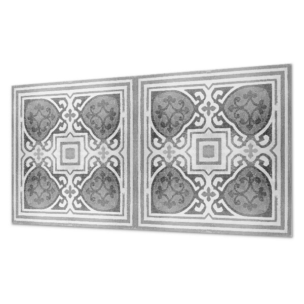 Square wall panel Pattern with ornaments in symmetry